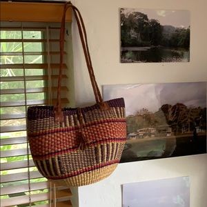 Hand woven African basket